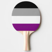 Raquette De Ping Pong SlipperyJoe's asexual pride flag emphasizing inclu (Devant)