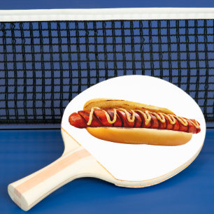 Raquette De Ping Pong SlipperyJoe's hot dog ambiance estivale BBQ niché