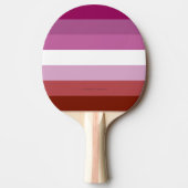 Raquette De Ping Pong SlipperyJoe's lesbian pride flag feminine communit (Devant)