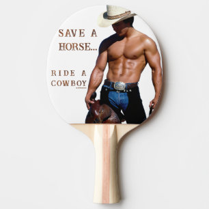 Raquette De Ping Pong SlipperyJoe's sauve cheval monter chapeau de cowbo