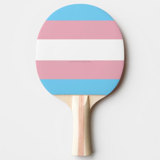 Raquette De Ping Pong SlipperyJoe's transgenre pride drapeau de la diver (Devant)