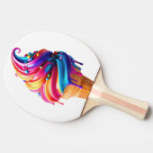 Raquette De Ping Pong SlipperyJoe's vibrante crème glacée cone classique (Côté)