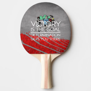 Raquette De Ping Pong Slogan SUPÉRIEUR de victoire de voie