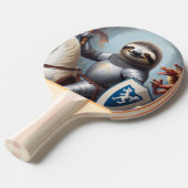 Raquette De Ping Pong Sloth Knight Fighting Dragons (Devant Angle)