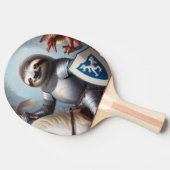 Raquette De Ping Pong Sloth Knight Fighting Dragons (Côté)
