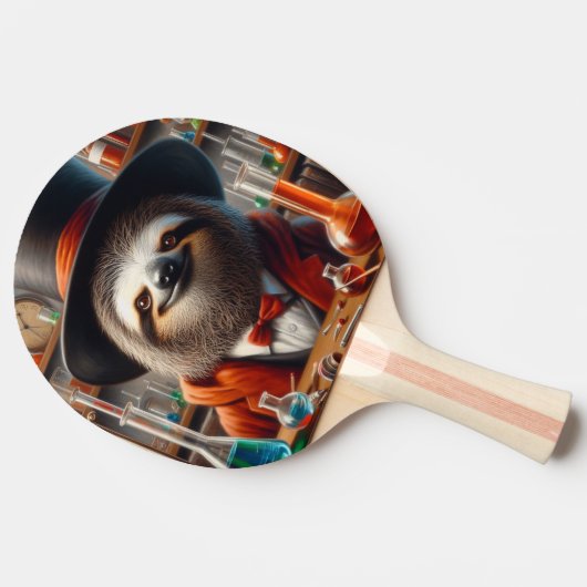 Raquette De Ping Pong Sloth Mad Scientifique (Côté)