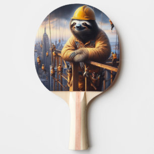Raquette De Ping Pong Sloth Working the High Steel