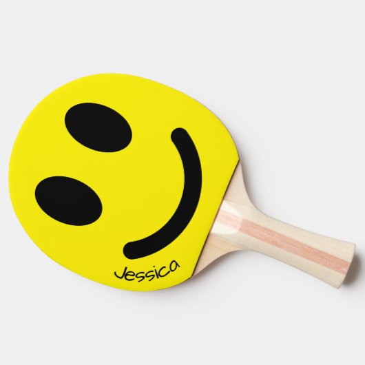 Raquette De Ping Pong Smiley Face Ping Paddle (Côté)