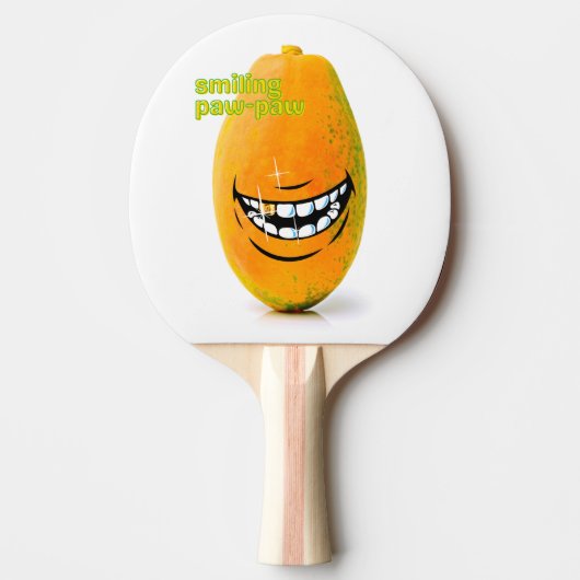 Raquette De Ping Pong Smiling Pawpaw a rencontré 'n Goue Tand (Devant)