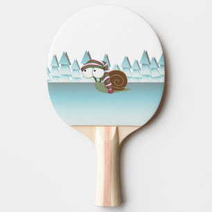 Raquette De Ping Pong Snail mignon en Casquette dormant