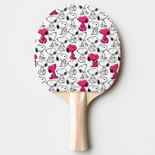 Raquette De Ping Pong Snoopy Black & Magenta Motif (Devant)