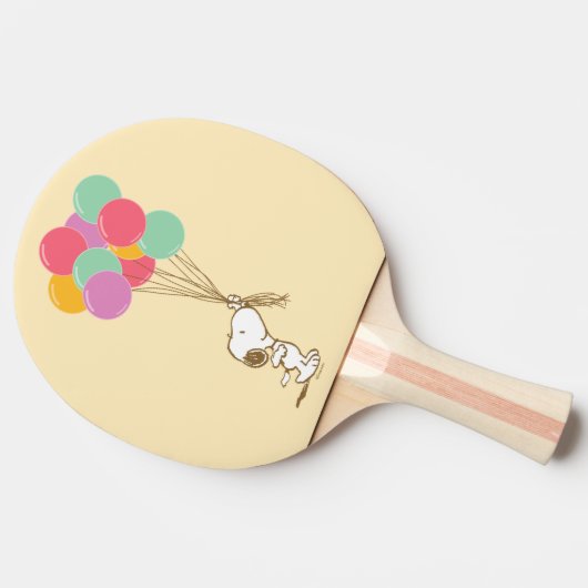Raquette De Ping Pong Snoopy et ballons (Côté)