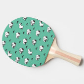 Raquette De Ping Pong Snoopy Moustaches et Motif Turquoise (Côté)
