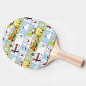 Raquette De Ping Pong Snoopy Sled Riding Food Dish (Côté)