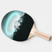 Raquette De Ping Pong Snowy mountain mysterious blue neon light (Côté)