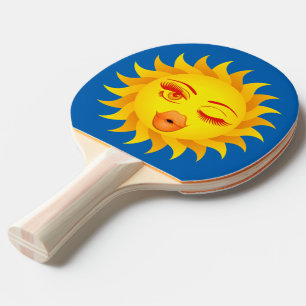 Raquette De Ping Pong Soleil émoji