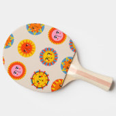 Raquette De Ping Pong soleils Abstraits : motif sans couture ethnique. (Côté)