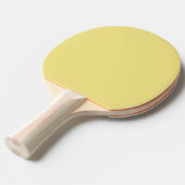 Raquette De Ping Pong Solide Pastel Jaune moderne (Devant Angle)