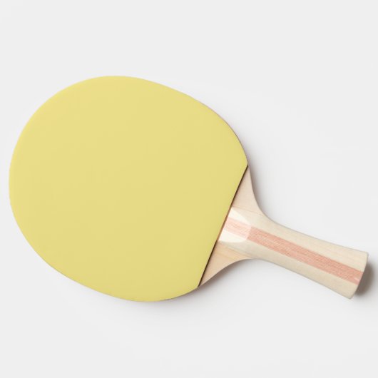 Raquette De Ping Pong Solide Pastel Jaune moderne (Côté)