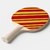 Raquette De Ping Pong Sorcier Rouge et Or (Devant Angle)