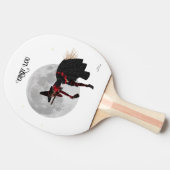 Raquette De Ping Pong Sorcière Tipsy Sur La Pagaie De Ping Ping Volant (Côté)