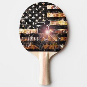 Raquette De Ping Pong Soudage des étincelles et flammes