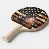 Raquette De Ping Pong Soudage des étincelles et flammes (Devant Angle)