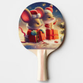 Raquette De Ping Pong Souris de Noël (3) (Dos)