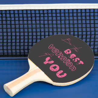 Raquette De Ping Pong Soyez la meilleure version de vous-même, joli chat