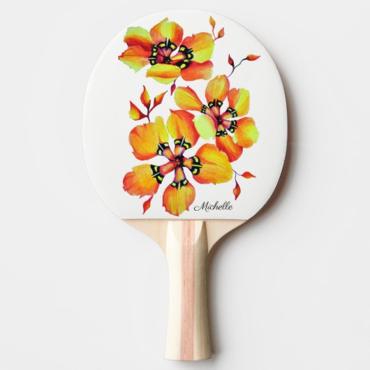 Raquette De Ping Pong Sparaxis Harlequin Grandiflora Cap Aquarelle (Devant)