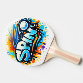 Raquette De Ping Pong SPIN Tennis Graffiti (Côté)