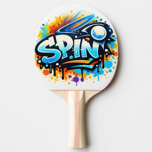 Raquette De Ping Pong SPIN Tennis Graffiti (Devant)