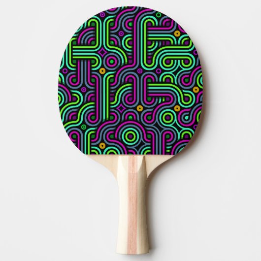 Raquette De Ping Pong Spirales spectrales v4 (Devant)