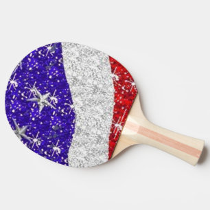 Raquette De Ping Pong Sport Gear - American Ping Pong Paddle - Drapeau
