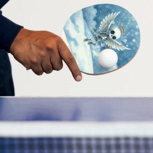 Raquette De Ping Pong Squelette d'ange – Le côté doux de l'au-delà.