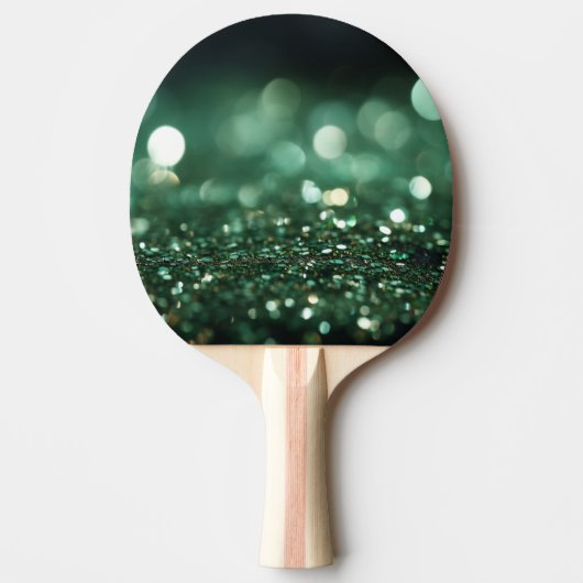Raquette De Ping Pong ☘️ St. Patrick’s Day Green Bokeh (Devant)