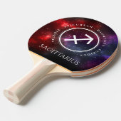 Raquette De Ping Pong Starfield Sagittarius Archer Western Zodiac (Devant Angle)