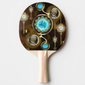 Raquette De Ping Pong Steampunk Rusty Background (Devant)