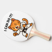 Raquette De Ping Pong Sticker Karate Cat (Côté)