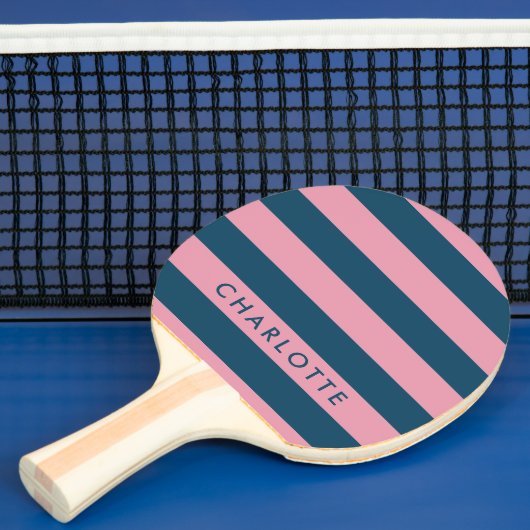 Raquette De Ping Pong Strip | Trendy Preppy Name (Insitu)