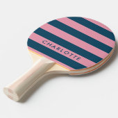 Raquette De Ping Pong Strip | Trendy Preppy Name (Devant Angle)