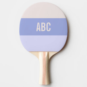 Raquette De Ping Pong Stripes Motif personnalisé monogramme ping pong pa