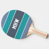 Raquette De Ping Pong Stripes Motif personnalisé monogramme ping pong pa (Côté)