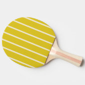 Raquette De Ping Pong Striping de citron foncé et solide (Côté)