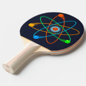 Raquette De Ping Pong Structure atomique (Devant Angle)
