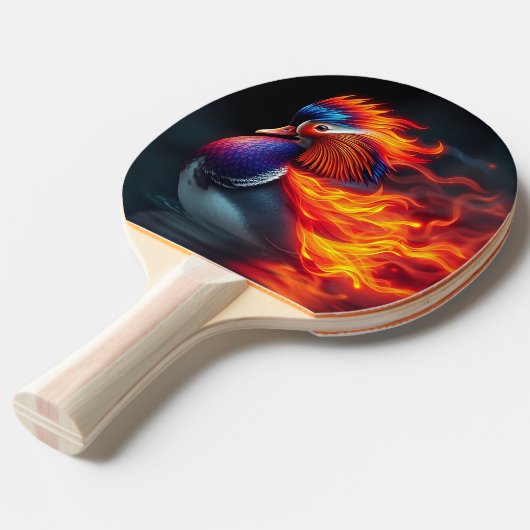 Raquette De Ping Pong Stunning Flame-boyant Firebird Hot Mandarin Duck (Devant Angle)