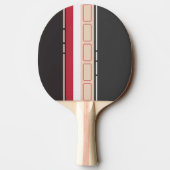 Raquette De Ping Pong Style rétro gras Stipes (Dos)