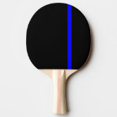 Raquette De Ping Pong Style vertical Symbolique Ligne Bleue Mince (Dos)