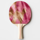 Raquette De Ping Pong Stylish Girly Rose White Gold Zebra (Dos)