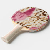 Raquette De Ping Pong Stylish Girly Rose White Gold Zebra (Devant Angle)